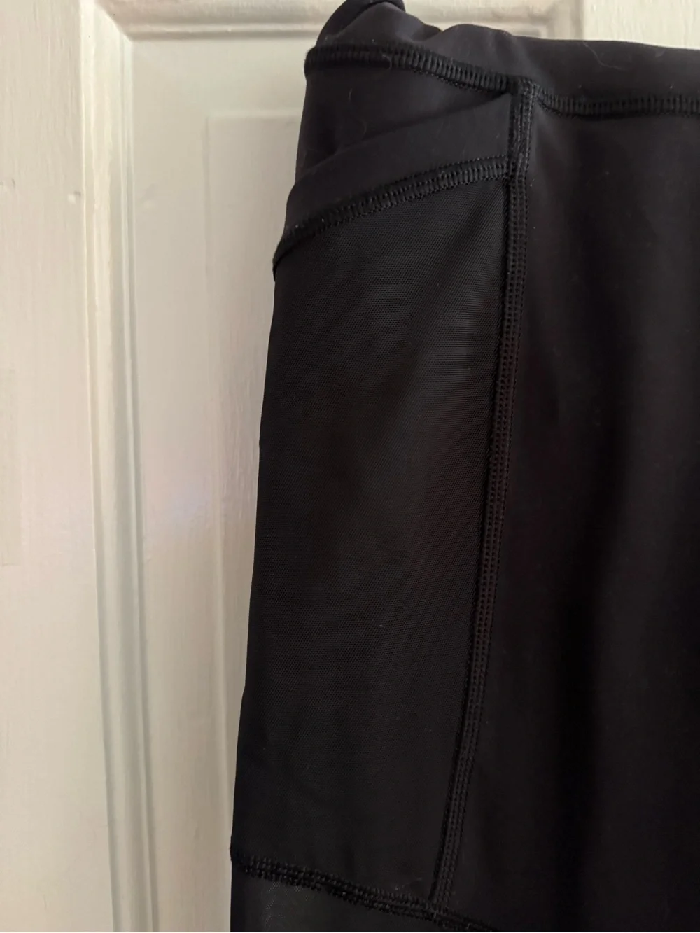 lululemon athletica Black High-Rise Mesh Panel Leggings